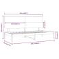Preview: Tagesbett ohne Matratze 90x200 cm Massivholz Kiefer