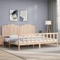 Preview: ARDEBO.de - Massivholzbett ohne Matratze 200x200 cm Kiefer