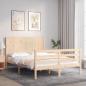 Preview: ARDEBO.de - Massivholzbett mit Kopfteil 140x190 cm