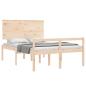 Preview: Seniorenbett mit Kopfteil 140x190 cm Massivholz