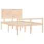 Preview: Seniorenbett mit Kopfteil 140x190 cm Massivholz