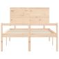 Preview: Seniorenbett mit Kopfteil 140x190 cm Massivholz