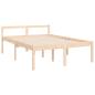 Preview: Seniorenbett mit Kopfteil 140x190 cm Massivholz