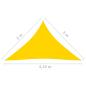 Preview: Sonnensegel Oxford-Gewebe Dreieckig 3x3x4,24 m Gelb