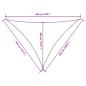 Preview: Sonnensegel Oxford-Gewebe Dreieckig 4x5x6,4 m Orange