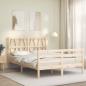 Preview: Massivholzbett mit Kopfteil 140x190 cm