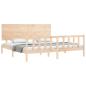 Preview: Massivholzbett ohne Matratze 200x200 cm Kiefer