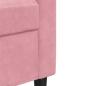 Preview: 4-tlg. Sofagarnitur mit Kissen Rosa Samt