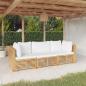 Preview: ARDEBO.de - 3-tlg. Garten-Lounge-Set mit Kissen Massivholz Teak