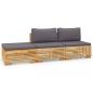Preview: 3-tlg. Garten-Lounge-Set mit Kissen Massivholz Teak