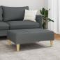 Preview: Fußhocker Dunkelgrau 77x55x31 cm Stoff