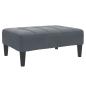 Preview: ARDEBO.de - Fußhocker Dunkelgrau 77x55x31 cm Samt