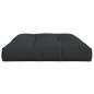 Preview: Palettenkissen Schwarz 120x80x12 cm Stoff