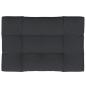 Preview: Palettenkissen Schwarz 120x80x12 cm Stoff