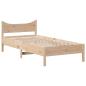 Preview: Massivholzbett ohne Matratze 75x190 cm Kiefernholz