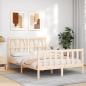 Preview: ARDEBO.de - Massivholzbett ohne Matratze 140x190 cm Kiefernholz