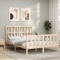 Preview: Massivholzbett ohne Matratze 140x190 cm Kiefernholz