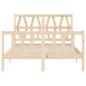 Preview: Massivholzbett ohne Matratze 140x190 cm Kiefernholz