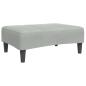 Preview: Fußhocker Hellgrau 77x55x31 cm Samt
