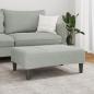 Preview: Fußhocker Hellgrau 77x55x31 cm Samt