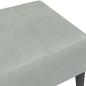 Preview: Fußhocker Hellgrau 77x55x31 cm Samt