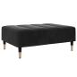 Preview: Fußhocker Schwarz 77x55x31 cm Samt