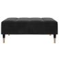 Preview: Fußhocker Schwarz 77x55x31 cm Samt