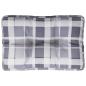 Preview: Palettenkissen Grau Karomuster 60x40x12 cm Stoff