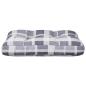 Preview: Palettenkissen Grau Karomuster 60x40x12 cm Stoff