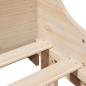 Preview: Massivholzbett ohne Matratze 75x190 cm Kiefernholz