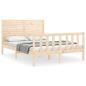 Preview: Massivholzbett ohne Matratze 140x190 cm Kiefernholz