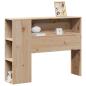 Preview: Kopfteil mit Stauraum 75 cm Massivholz Kiefer