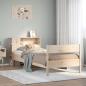 Preview: ARDEBO.de - Massivholzbett mit Regal ohne Matratze 90x190 cm Kiefer