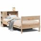 Preview: Massivholzbett mit Regal ohne Matratze 90x190 cm Kiefer