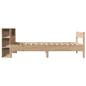 Preview: Massivholzbett mit Regal ohne Matratze 90x190 cm Kiefer