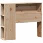 Preview: Massivholzbett mit Regal ohne Matratze 90x190 cm Kiefer