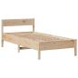 Preview: Massivholzbett mit Regal ohne Matratze 90x190 cm Kiefer