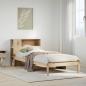 Preview: ARDEBO.de - Massivholzbett mit Regal ohne Matratze 90x190 cm Kiefer