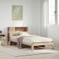 Preview: ARDEBO.de - Massivholzbett mit Regal ohne Matratze 90x190 cm Kiefer