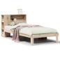 Preview: Massivholzbett mit Regal ohne Matratze 90x190 cm Kiefer