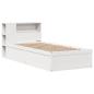 Preview: Massivholzbett ohne Matratze Weiß 90x200 cm Kiefernholz