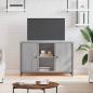 Preview: ARDEBO.de - TV-Schrank Grau Sonoma-Eiche 100x35x65 cm Holzwerkstoff