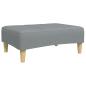 Preview: ARDEBO.de - Fußhocker Hellgrau 77x55x31 cm Stoff