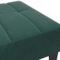 Preview: ARDEBO.de - Fußhocker Dunkelgrün 77x55x31 cm Samt