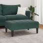 Preview: Fußhocker Dunkelgrün 77x55x31 cm Samt