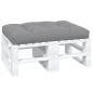 Preview: Palettenkissen Grau 120x80x12 cm Stoff