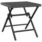 Preview: Gartentisch Klappbar Anthrazit 38x38x38 cm Stahlgitter
