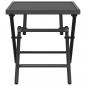 Preview: Gartentisch Klappbar Anthrazit 38x38x38 cm Stahlgitter