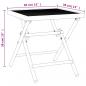 Preview: Gartentisch Klappbar Anthrazit 38x38x38 cm Stahlgitter
