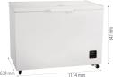 Preview: Gorenje FH30EAW Stand Gefriertruhe, 111,4 cm breit, 297 L, FastFreeze, FreezeProtect, Deckelschloss, weiß